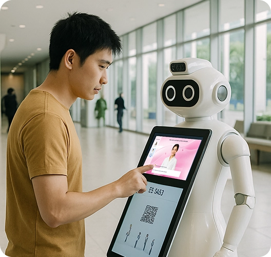 Đón tiếp bệnh nhân